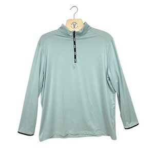 SLIGO Golf Long Sleeve 1/4 Zip Pullover Shirt Mens XL Light‎ Blue Performance